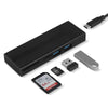 NVMe SSD Case with USB Hub & Card Reader