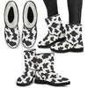 Cow Print Faux Fur Boots