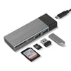 NVMe SSD Case with USB Hub & Card Reader