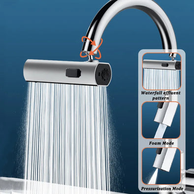 3 Modes Waterfall Faucet Extender