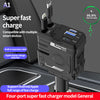 120W 4-in-1 Retractable Car Charger