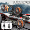 3-Head Rotatable Car Fan