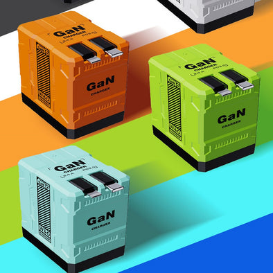 20W GaN Fast Charger with Dual Retractable Cables