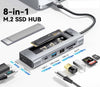 8 in 1 USB-C Hub with M.2 NVMe/SATA Enclosure