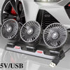 3-Head Rotatable Car Fan