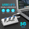 6 in 1 USB Hub & Card Reader