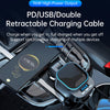 96W 4-in-1 Retractable Car Charger with Bluetooth