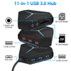 11 in 1 USB/USB-C Hub & Card Reader