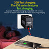 20W GaN Fast Charger with Dual Retractable Cables