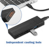 NVMe SSD Case with USB Hub & Card Reader