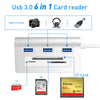 6 in 1 USB Hub & Card Reader