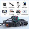 9-Port Car Charger Adapter with Retractable Cable