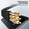 4-in-1 Fast Charging Cable with Rotatable Multi-Port Connectors