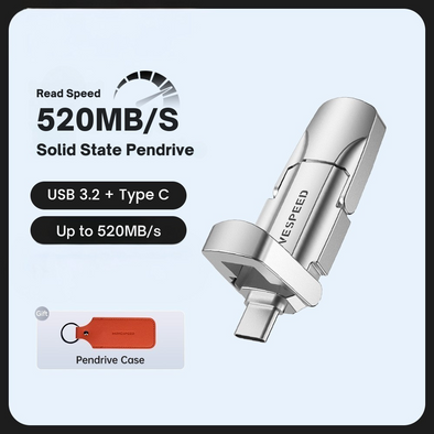 2-in-1 USB 3.2 SSD Flash Drive