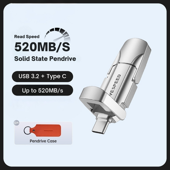 2-in-1 USB 3.2 SSD Flash Drive