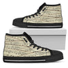 Sheet Music High Top Shoes