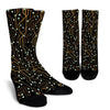 Circuit Board Crew Socks Black