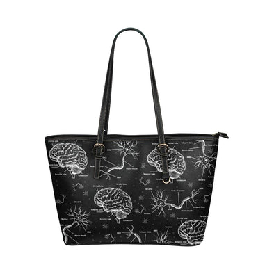 Neuroscience Leather Tote Bag