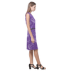Neuroscience Sleeveless Dress (Purple & Red Color)