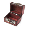 Vintage Map Wooden Jewelry Treasure Box