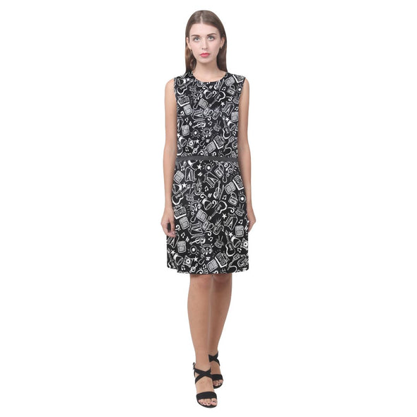 Music Doodle Sleeveless Dress