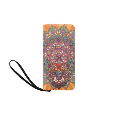 Mandala Cat Women's Clutch Purse