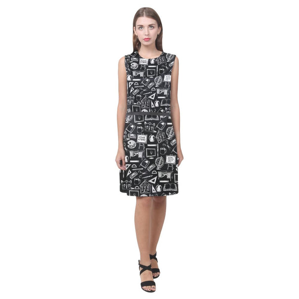 Teacher Doodle Sleeveless Dress