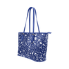 Science Doodle Leather Tote Bag