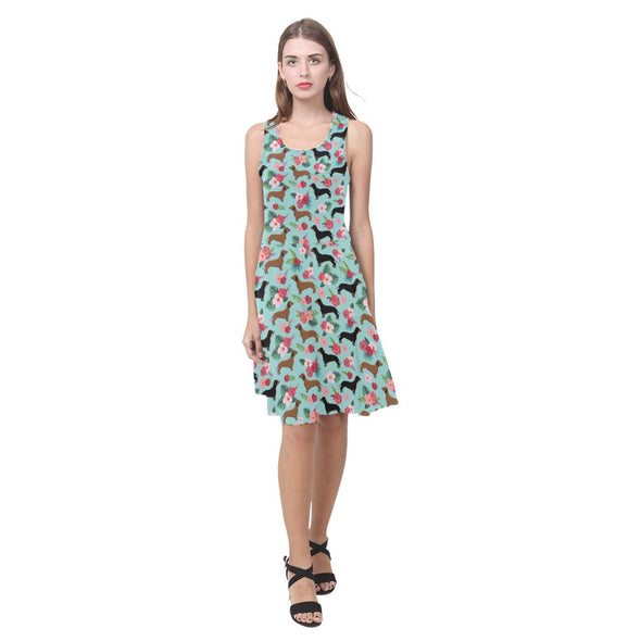Floral Dachshund Sundress