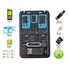8 in 1 Credit Card Sized SIM & microSD Card Case