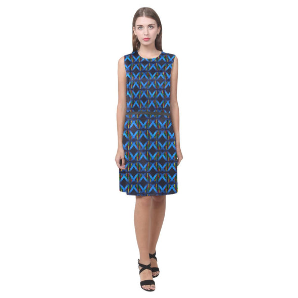 DNA Iconic Double Helix Stripes Sleeveless Dress