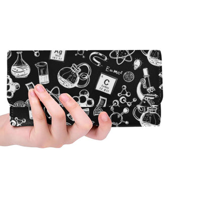 Science Doodle Women's Tri-Fold Wallet