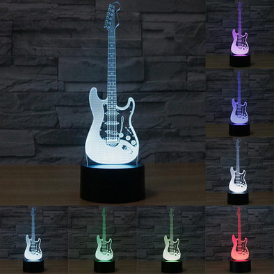 LED Electric Guitar Lamp