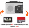 Portable Cassette Player & Converter with Radio