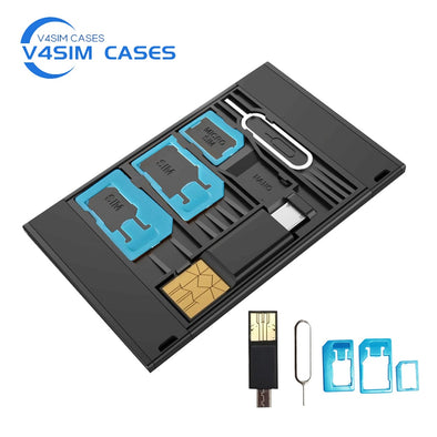 8 in 1 SIM Card Holder & microSD Card Reader