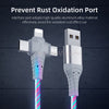 3 in 1 LED Flowing Charging Cable