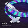 3 in 1 LED Flowing Charging Cable