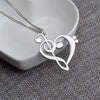 Treble and Bass Clef Heart Necklace