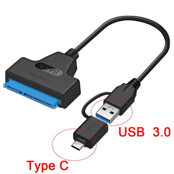 USB/USB-C To SATA 2.5" Hard Drive Adapter