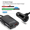 4-Port USB Car Charger with Extension Cable