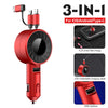 4 in 1 Retractable Car Charger