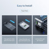 3.5" Transparent Hard Disk Enclosure with Vertical Stand