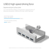 4 Port Clip-Type USB 3.0 Aluminium Hub