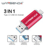 3 in 1 Flash Drive (Micro-USB, Type-C, USB)