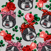 Floral Boston Terrier Dress