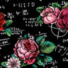Floral Math Equations Tote Bag