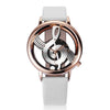 Stainless Steel Music Note Watch