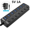 USB 3.0 Hub with Individual Power Switches