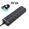 USB 3.0 Hub with Individual Power Switches