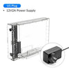 3.5" Transparent Hard Disk Enclosure with Vertical Stand